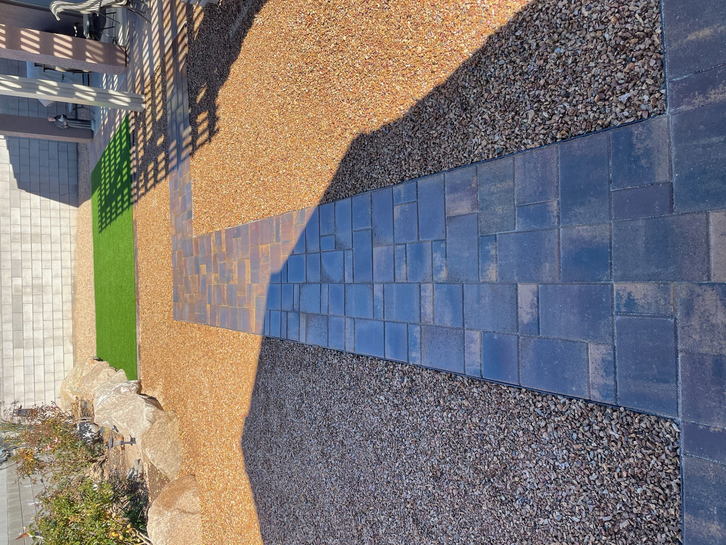 Premium artificial turf and hardscape landscaping in Bullhead City, Arizona